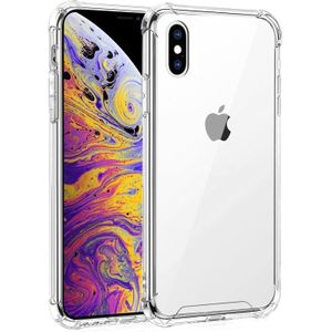 جراب شفاف لهاتف iPhone Xs Max، ناعم ومرن، نحيف، يغطي كامل الجسم، يوفر حماية 360 درجة، مقاوم للصدمات، غطاء خلفي من مادة TPU (شفاف)
