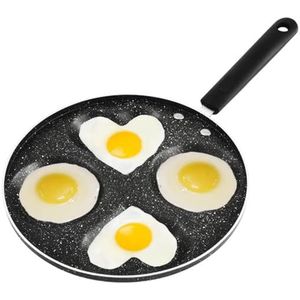 Heart-shaped 4 Egg Frying Pan - Four Leaf Nonstick Ceramic Egg Pan