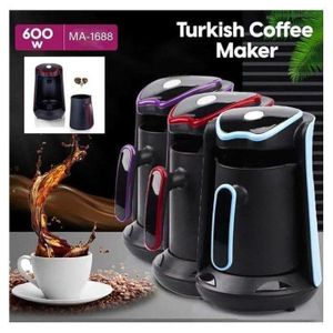 Marado Turkish Coffee Maker, Electric Coffee Machine 600W – 4 Cup, 280ml Capacity with Anti-Overflow Sensor & Safety System – Ideal for Home, Travel & Office Use, MA-1688 
