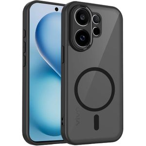 Case Compatible with Vivo V60, Compatible with MagSafe, Airbag Protection, Translucent Matte Thin Shockproof Case-Black