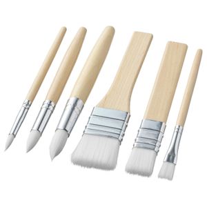 H&S Paint Brushes Set 12pcs Professional Artist Paint Brush Flat Round Tip for Acrylic Watercolor Oil Painting