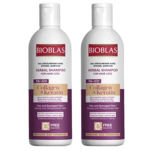 BIOBLAS Shampoo Collagen & keratin 300ml 1+1