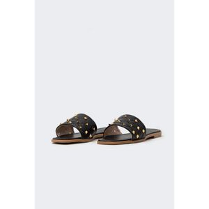 Defacto Women Solid Sole Single Strappy Faux Leather Slippers