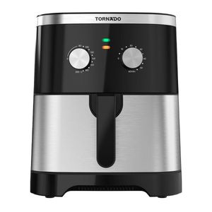 TORNADO قلاية هوائية بدون زيت 1800 وات 8 لتر تحكم يدوي استانلس * أسود TFE-A1808MS1A