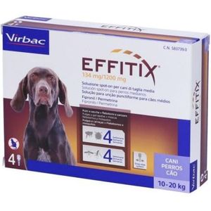Virbac Effitix Spot On Flea Solution for Medium Dogs (10-20kg) 1 tab