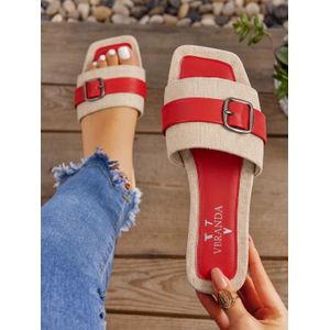 vbranda A beautiful summer slipper, full of vitality and radiance, that gives you a bright look every time.SF-75-RED