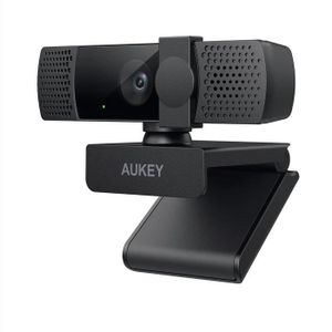 Aukey Full HD 1080p Webcam with Privacy Cover - FHD / 30fps- Autofocus - 2.1 Megapixel (1920P x 1080 ) - Built-in Dual Stereo Microphone