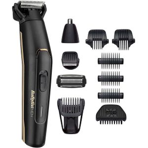 Babyliss وصلات شعر لاسلكية متعددة 11 في 1 بشفرات خضراء من التيتانيوم الكربوني وتصميم مقاومة للماء لتشذيب الشعر والأنا والجسم واللحية للرجال من بيبي ليس، موديل MT860E