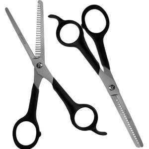 مقصات شعر بجودة صالون - تصميم خفيف الوزن ومريح للاستخدام المريح (قطعتين)