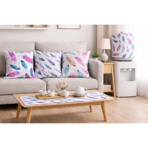 decore runner and 3 cushions cover + Bottle dispenser cover velvet  material