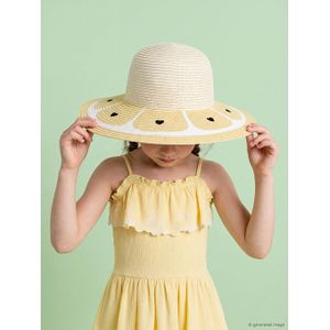 LC Waikiki Heart Embroidered Girl's Straw Hat