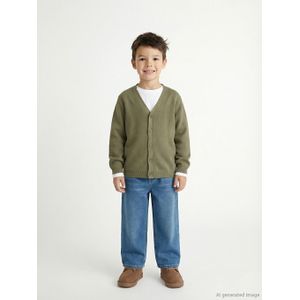 LC Waikiki V-Neck Boy's Knit Cardigan