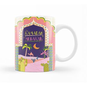كوب رمضان للشاي والقهوة - هدية للاحتفال برمضان كوب قهوة ar80-09
