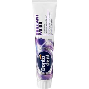 Dm Dontodent Brilliant White Whitening Toothpaste with Fluoride – 125ml Original German Toothpaste