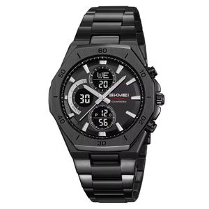 Skmei ساعة كوارتز مقاومة للماء 2505 اسود بشاشه سوداء