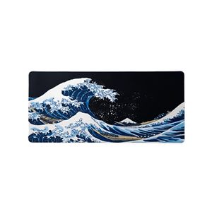 Large desktop gaming mouse pad, waterproof, colorful art design, non-slip base for a professional gaming experience