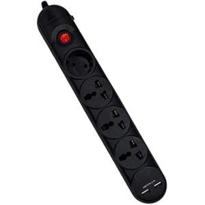 System Max مشترك كهرباء سيستم ماكس 4 منافذ 2 مخرج للشحن يو اس بى