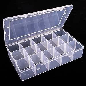 Clear Gray Multipurpose Portable Storage Box, Plastic Sewing Box, Organizer  Case