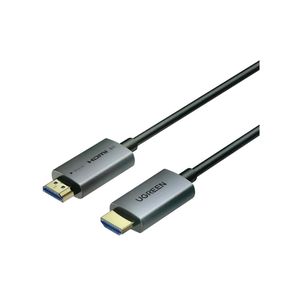 Ugreen كابل HDMI فايبر 8K بطول 10 متر، ذكر إلى ذكر، هيكل ألومنيوم، سرعة عالية لنقل الفيديو، موديل HD183-55504