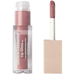 Sandra Lip Gloss â€“ Long Lasting Waterproof Gel Lip Gloss, Soft Matte Finish â€“ 12-Hour Wear (Shade 128)
