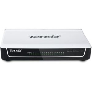 tenda سويتش TND S16 مع 16 منفذ 10/100 ميجابايت في الثانية، منفذ Rj-45