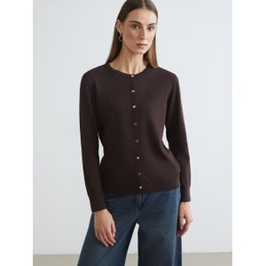 LC Waikiki Women's Crew Neck Knit Cardigan