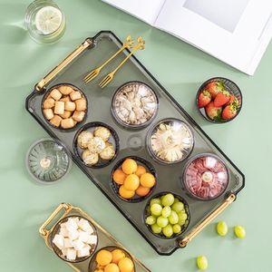 Divided Serving Tray With Lid, Removable Divided Platter Food