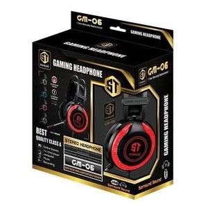 Standard GM06 Wired Gaming Headset 7.1 Surround Sound USB Stereo Headphones with LED Light for PC Gaming
