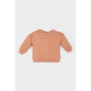Defacto Babygirl Knitted Sweat Shirt - Lt.Brown