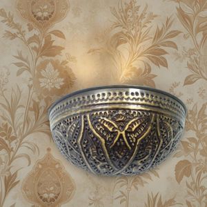 BR271 Abalek Wall Light Brass Handmade Khan Al Khalili Arabic Islamic Decor
