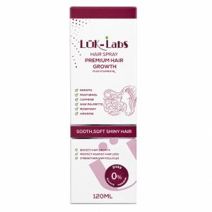 Lük-Labs لوك لابس بخاخ إنبات وتكثيف الشعر 120 مل – كيراتين، كافيين، بانثينول، ساو بالميتو، روزماري، أرجينين وفيتامين E وB3