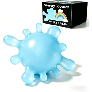 Fidget Toys Stress Balls for Kids, Splat-Tastic Squishy Toy, Stress Splat Toy, Squishies Anxiety Stress Relief, Ice Squishy Stress Cube Malt Sugar Balls, Sensory Ball for Kids with Autism
