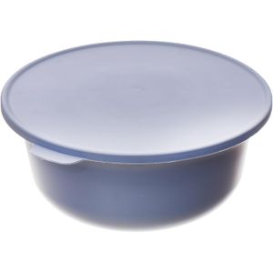 AKSA Plastic Dough Bowl, 4 Liter Capacity, Blue