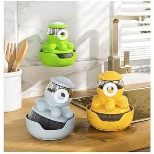 فرشاة أطباق مع خزان سائل مدمج - لتنظيف أسهل وأسرع