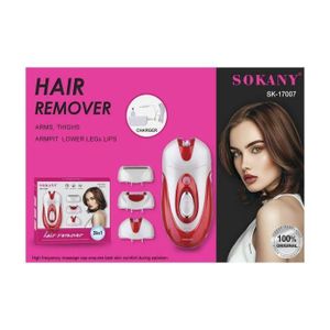 Sokany  SK-17007 طقم تشذيب احترافي للنساء 3 في 1 - مزيل شعر للجسم والإبط والأذن والجلد الميت