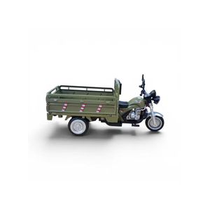 Alloy Tricycle 1:10 Artificial Motorcycle Model Sound And Light Kidsren's Toy Car Express Delivery Truck Boy Gift