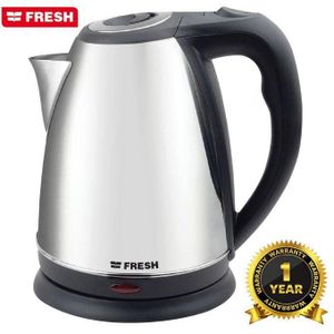 Fresh غلاية مياه فريش استانلس ستيل 1.7 لتر 2200 وات قاعدة 360 درجة وفصل أوتوماتيك ESK17154 ضمان سنة