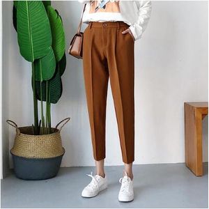 Oversize Spring and Autumn Loose Women's Casual Pants High-waisted Straight  Elastic Extra Large Size Fat