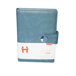 S&A نوت بوك مسطر كعب لصق بكبسولة سوفت كفر 17.6*25سم 136ورقة 100جم غلاف جلد 