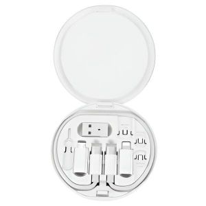 Cable Organizer Comprehensive Storage Solution for Data Transfer Accessories Across Devices (Color White)