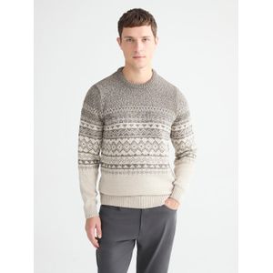 LC Waikiki Crew Neck Patterned Men's Knitwear Sweater