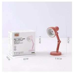 Mini LED Desk Lamp Foldable Desk Lamp Bedroom - 1pcs - No:LD01-02 color may vary