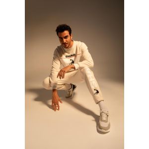 Defacto Man Regular Fit-Nba Jogger - Ecru Melange