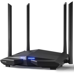 tenda راوتر واي فاي ذكي AC10 مزدوج النطاق AC1200   راوتر إنترنت لاسلكي عالي السرعة  تغطية طويلة المدى  الرقابة الأبوية  تقنية تركيز الإشارة+  ام يو-ميمو + إدارة تطبيقات واي فاي ذكية