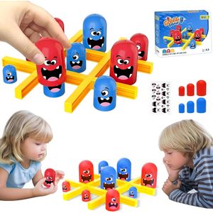 Interactive Nasty Nation for children and light battles with a cute shape pattern. Fun blue and red pieces, funny cartoon characters, and safe and fun play for families and children aged 3 and up.