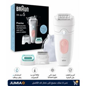 Braun Silk-épil 5 Women's Epilator - Wet & Dry Use, Micro-Grip Tweezers, Wireless