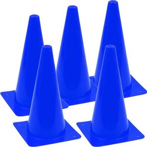 مجموعة اقماع تدريب - 5 قطع - ازرق