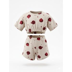 Mobaby طقم بناتي قطعتين (مناسب من 3 لـ 5 سنوات حسب جسم الطفلة)