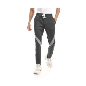 CURVA Casual Scuba Trousers - Dark Grey