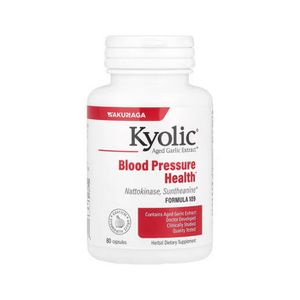 Kyolic  Aged Garlic Extract  Blood Pressure Health  Formula 109, 80 Capsules